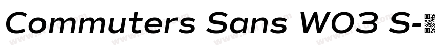 Commuters Sans W03 S字体转换